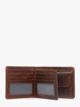 Portefeuille Met Portemonnee Leder Maverick Bruin the original MAVTO004-vue-porte